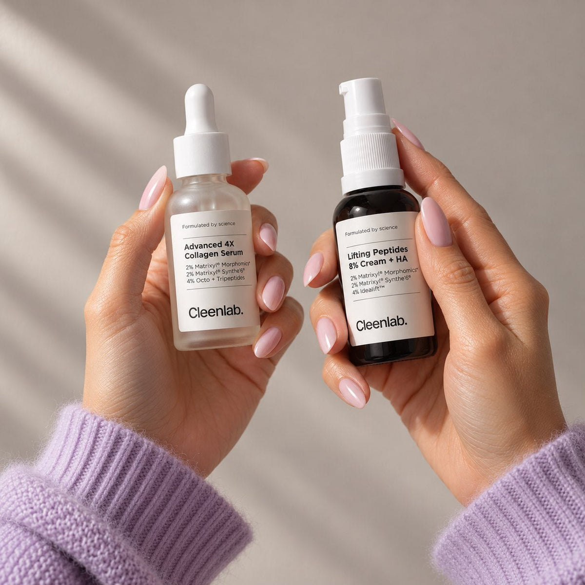 Coffret de soins liftants aux peptides - Cleenlab.